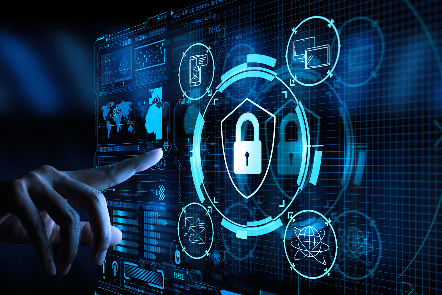 Biểu tượng bảo mật và cookie, thể hiện sự an toàn dữ liệu người dùng trên Kwin